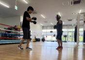 松田直樹のミット打ち